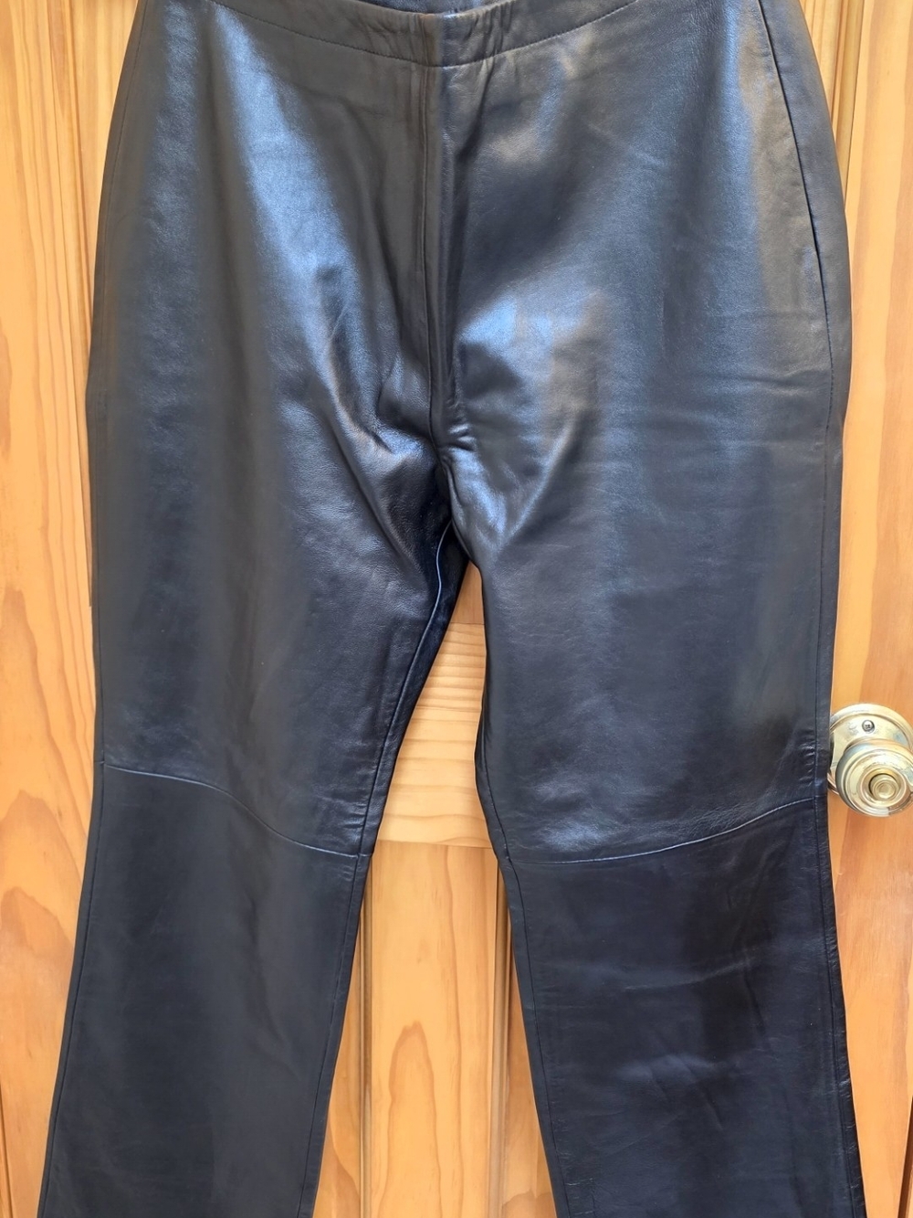 croft & barrow Black Leather Trousers